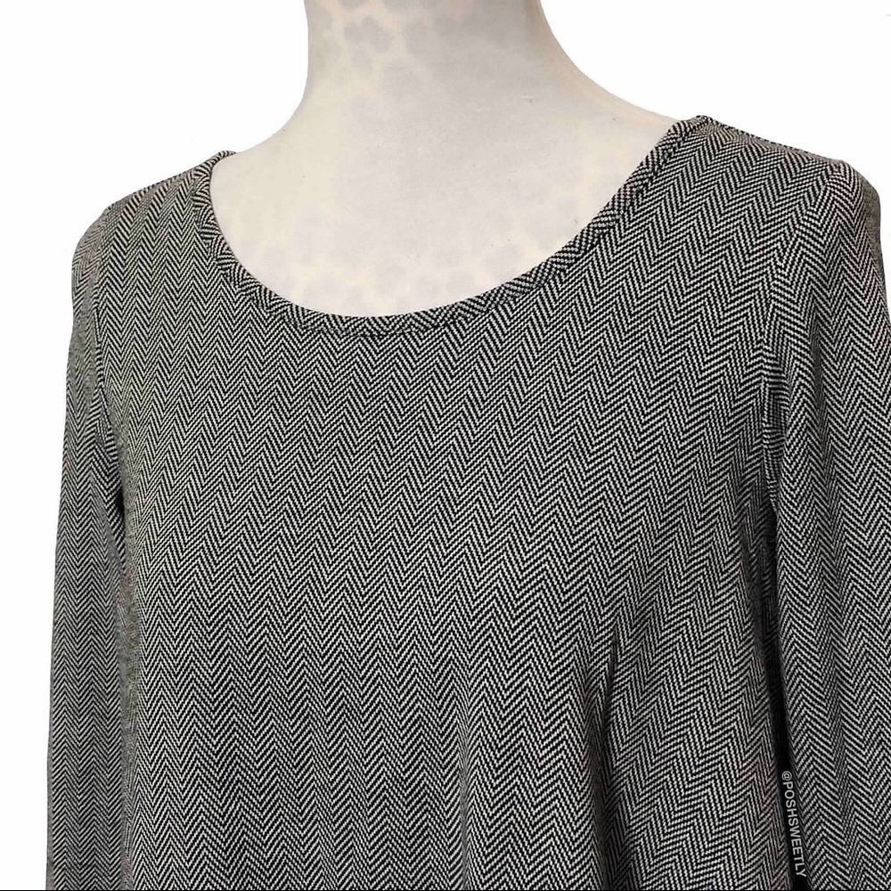 Anthropologie Herringbone Swing Dress - Picture 3 of 13